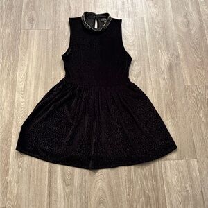Topshop Black Halter A-Line Cocktail Dress